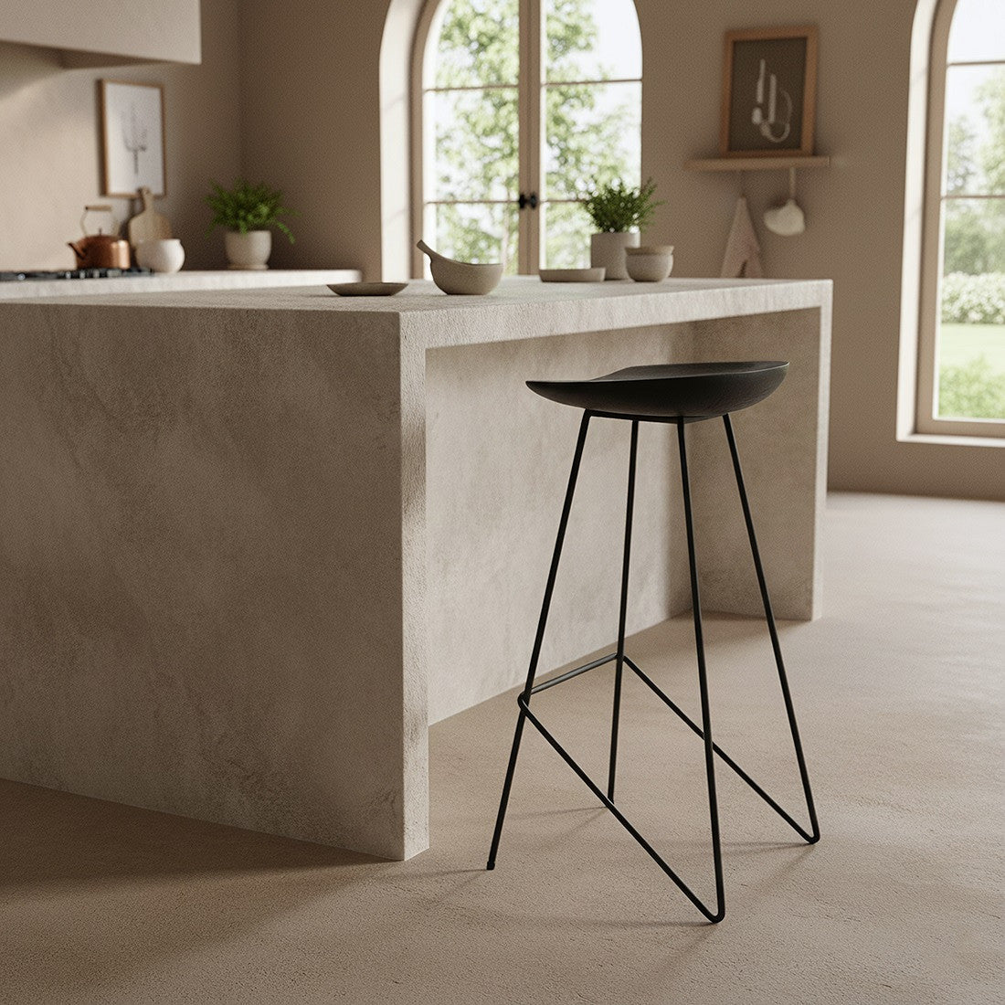 Barstol Loft sort Raw Materials