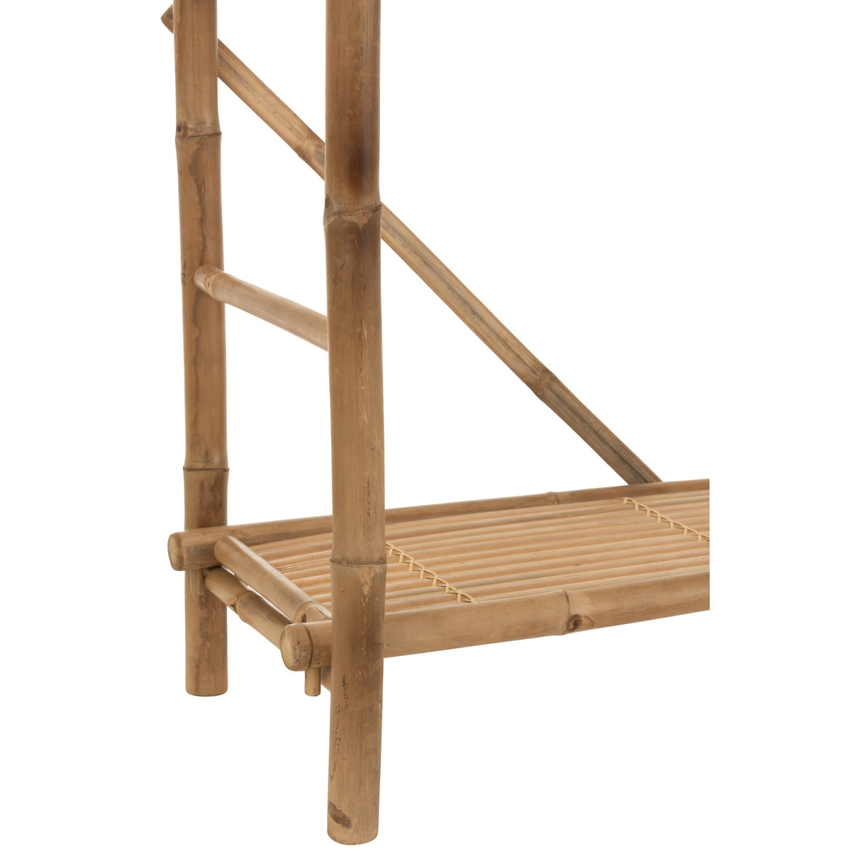 Reol 5 hylder i naturfarvet bambus