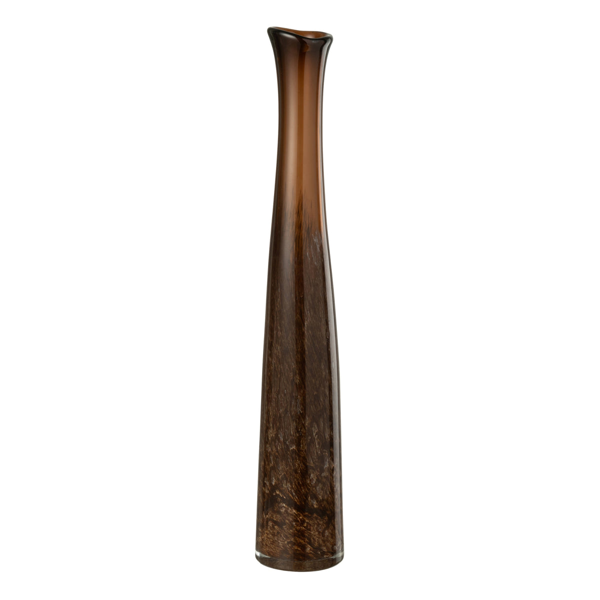 Mørkebrun glasvase cylinder large J-Line