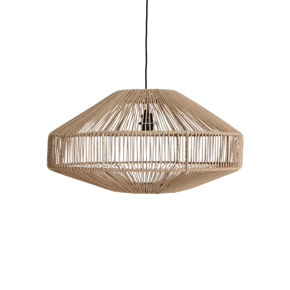 Linea hængelampe Gem natur Ø60x33 cm råmaterialer