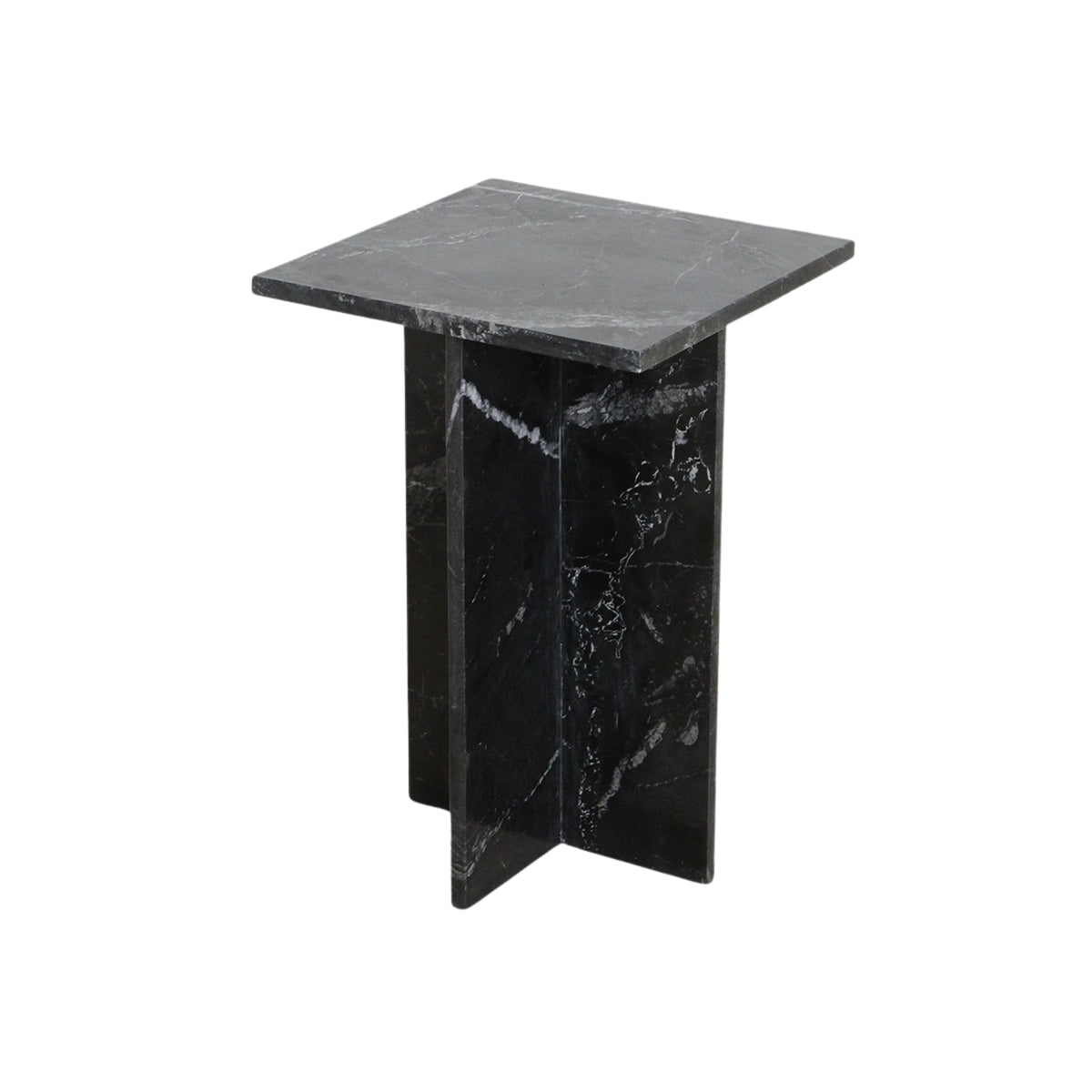 Sidebord Shanghai, sort marmor, Raw Materials