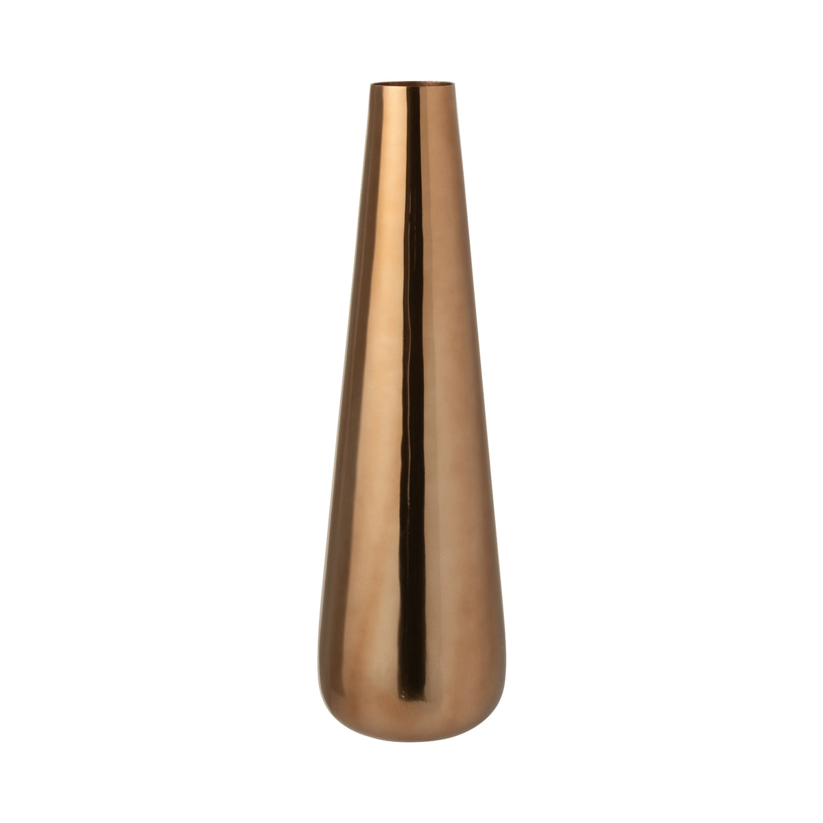 Elegant vase i roséguld fra J-Line, sæt med 2
