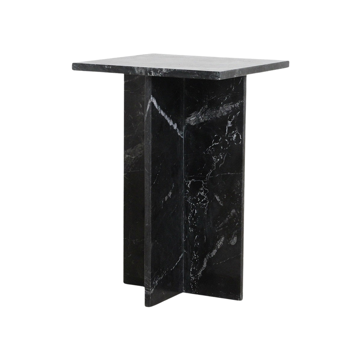 Sidebord Shanghai, sort marmor, Raw Materials