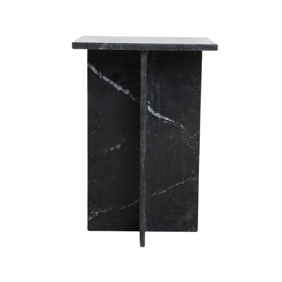 Sidebord Shanghai, sort marmor, Raw Materials