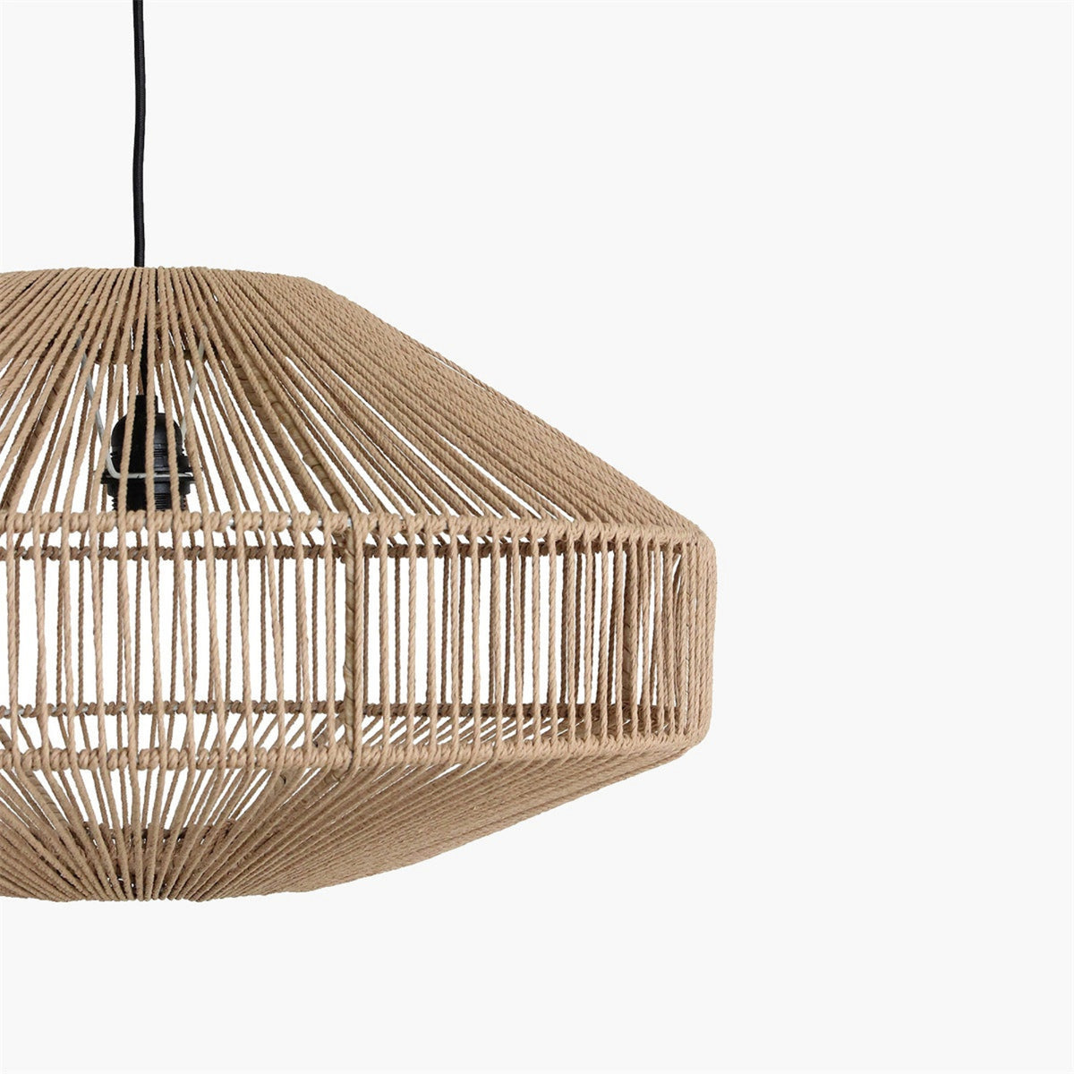 Linea hængelampe Gem natur Ø60x33 cm råmaterialer