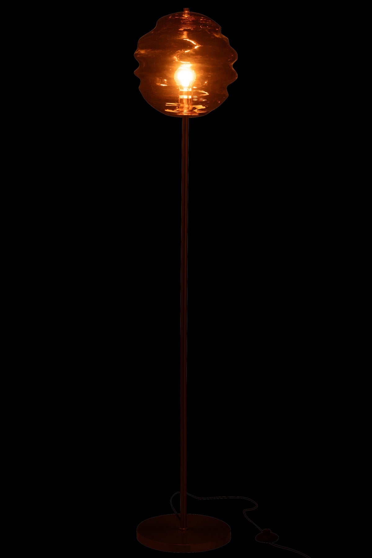 Vloerlamp Glas Bruin H156cm J-Line