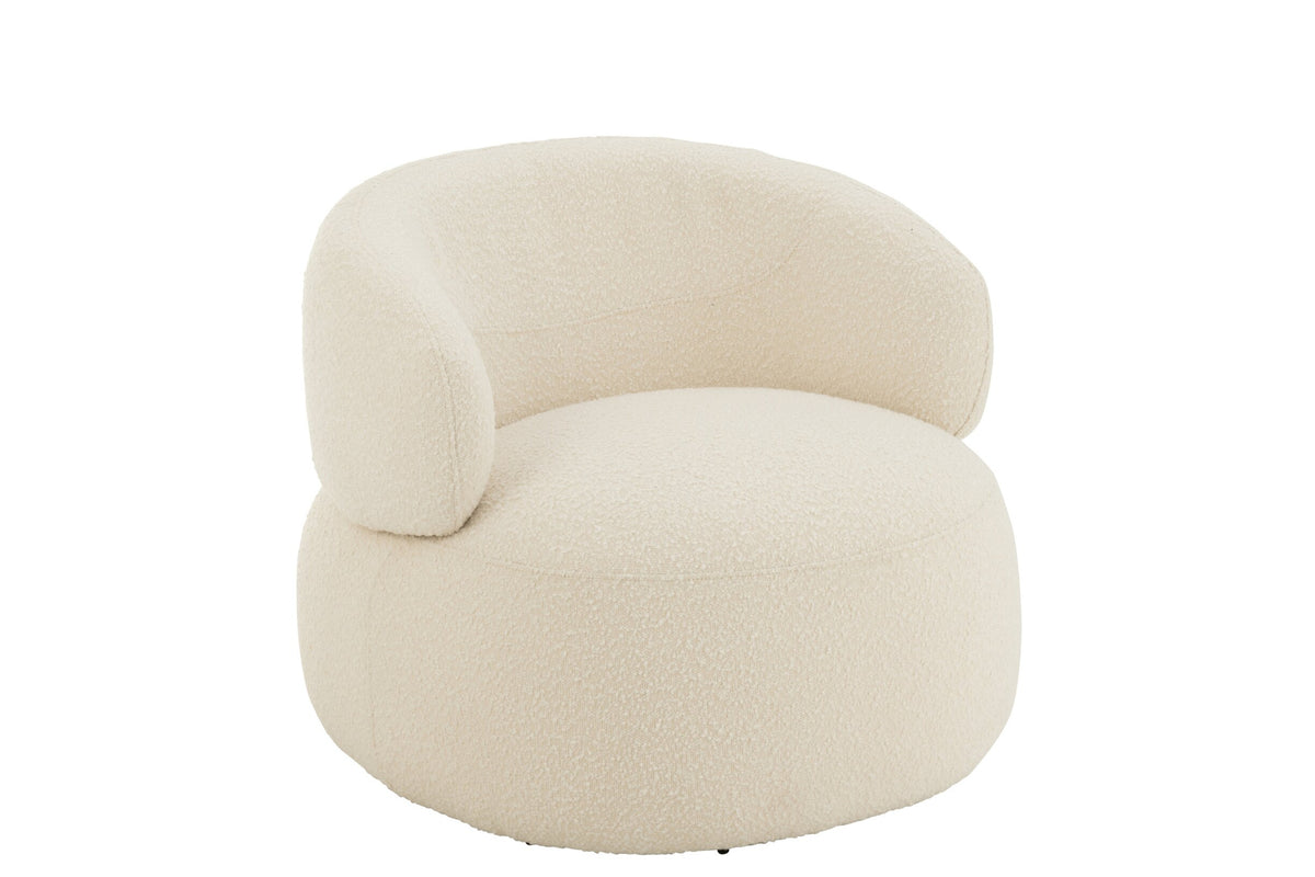Drejestol Rund Skum Taupe J-Line