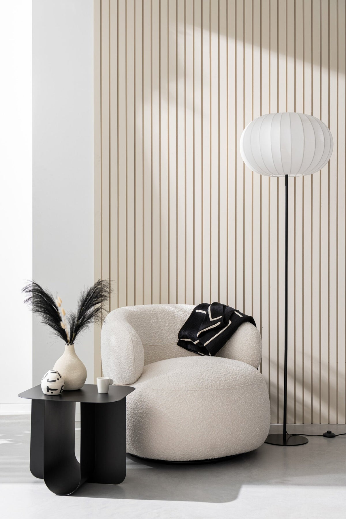 Drejestol Rund Skum Taupe J-Line
