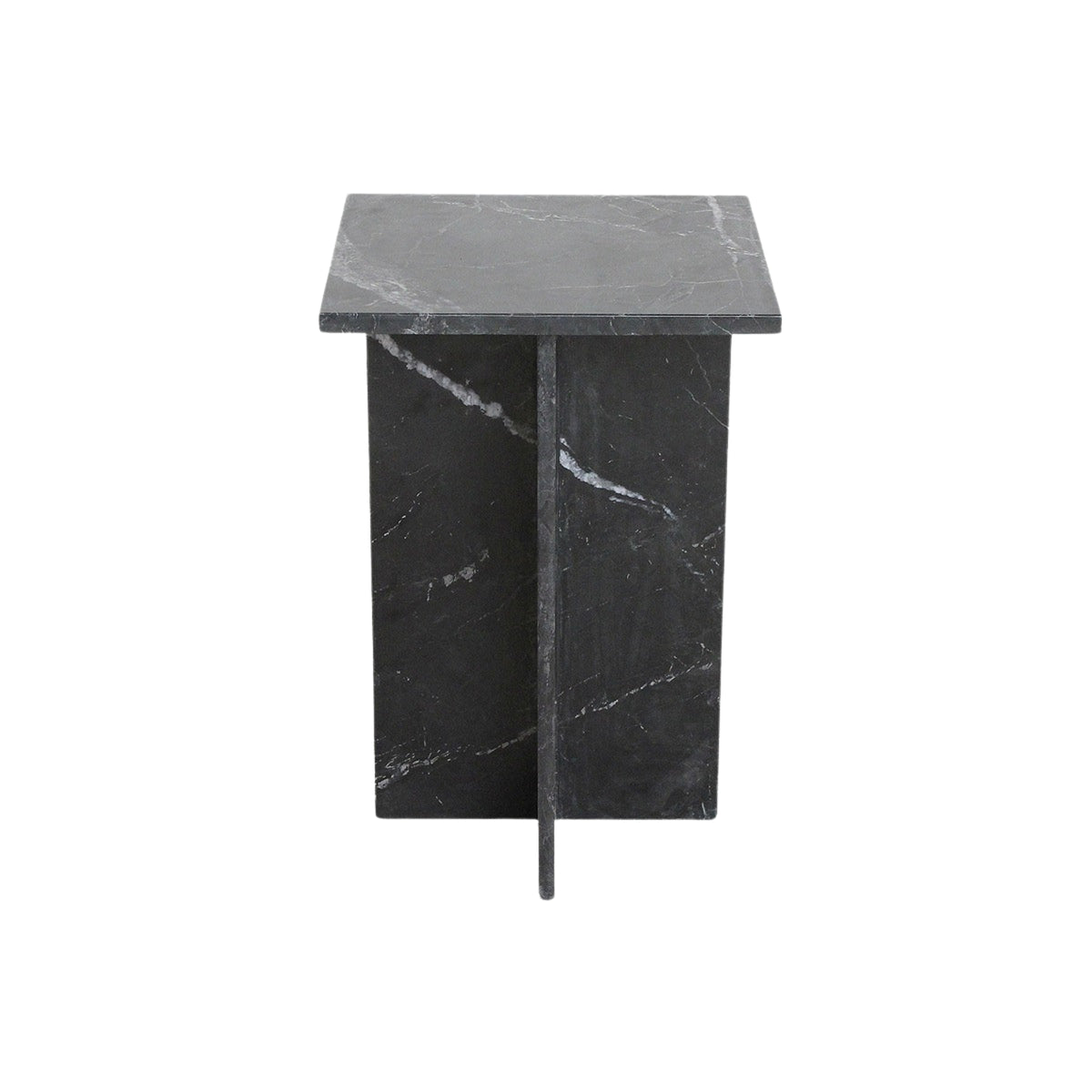 Sidebord Shanghai, sort marmor, Raw Materials