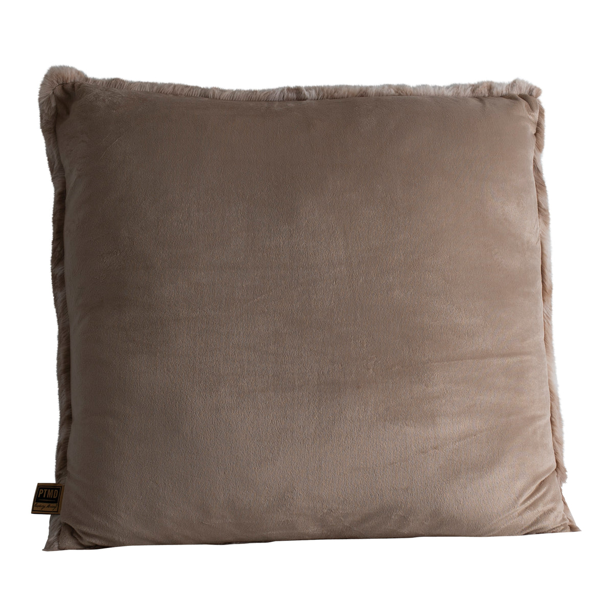 Linde Pude Beige Fløjl 60x60cm PTMD