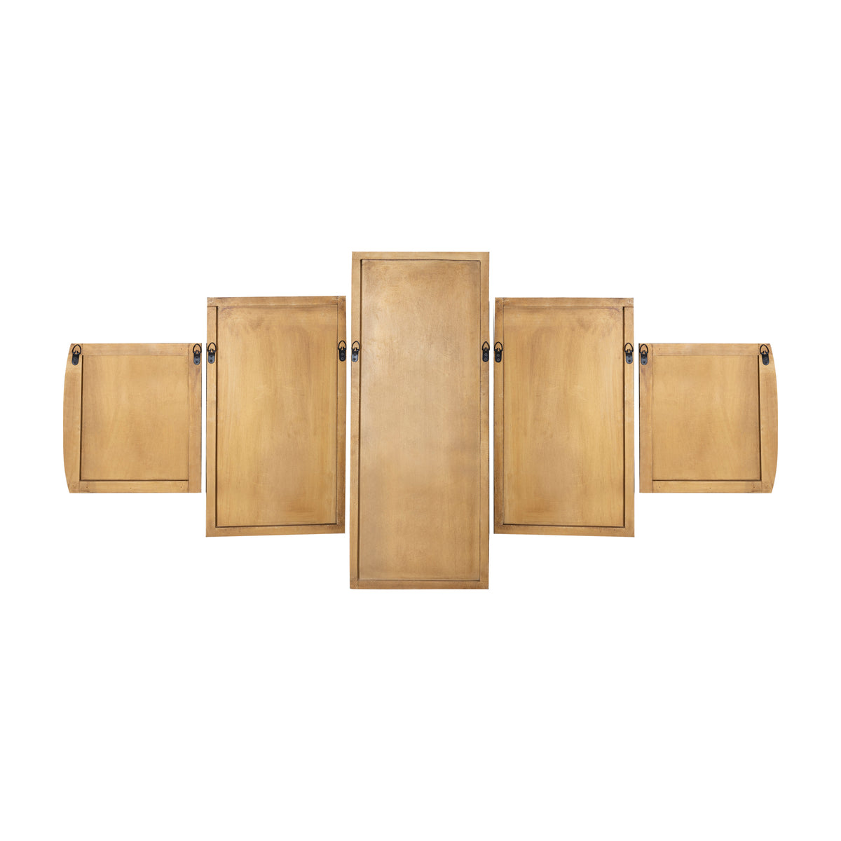 Vægpanel Sharlene - 180x90cm - MDF - Guld PTMD