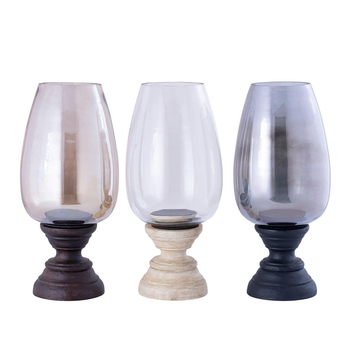 Lanterne Qez i mangotræ, sort, XL, Ø20 × 44 cm, PTMD