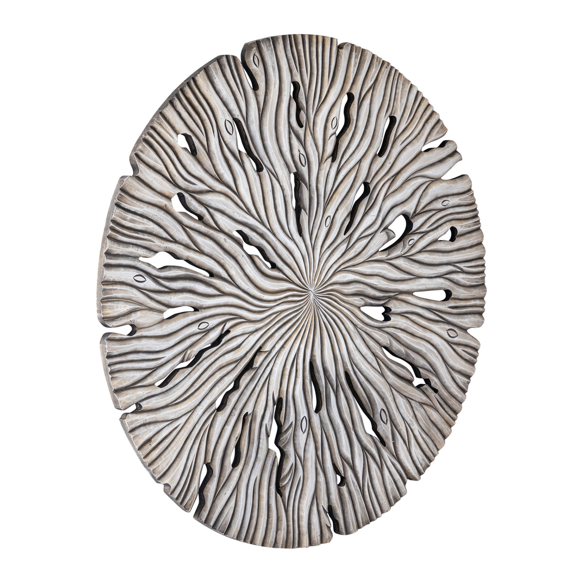 Vægbane Bonte L - 120x2x120 cm - MDF - Creme PTMD