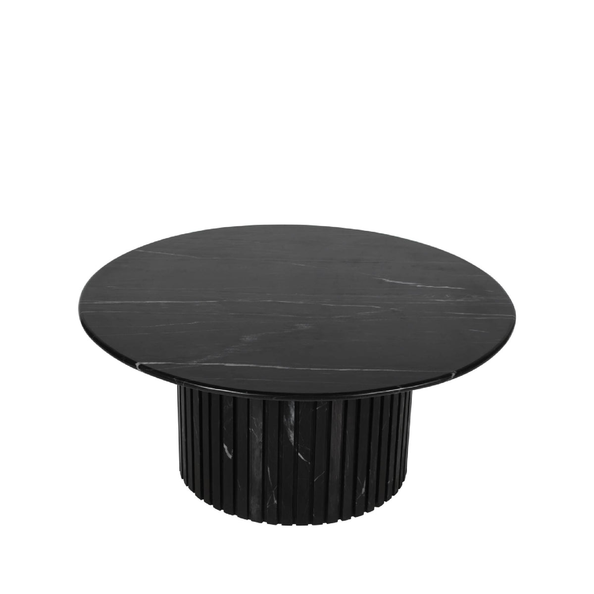 Sofabord Neelim - 91x91x41 cm - Marmor - Sort PTMD