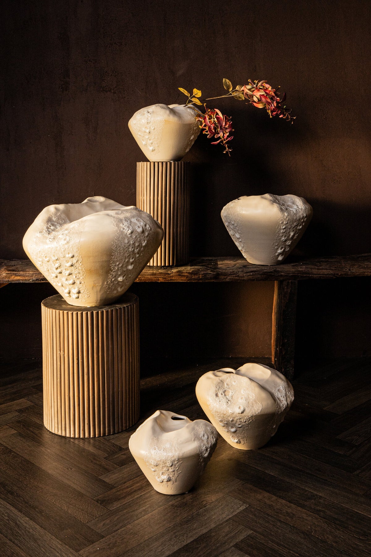 Vase Dangelo Creme Keramik Ekstra Large PTMD