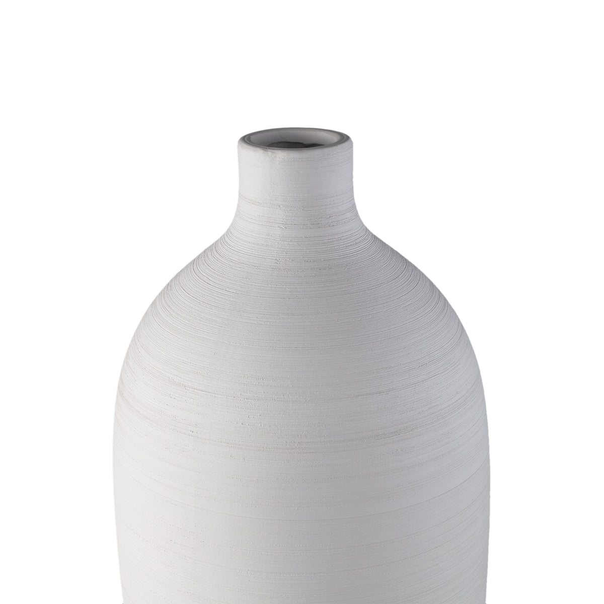 Flaskevase Cavinn Keramik Hvid Ø24cm x H70cm PTMD