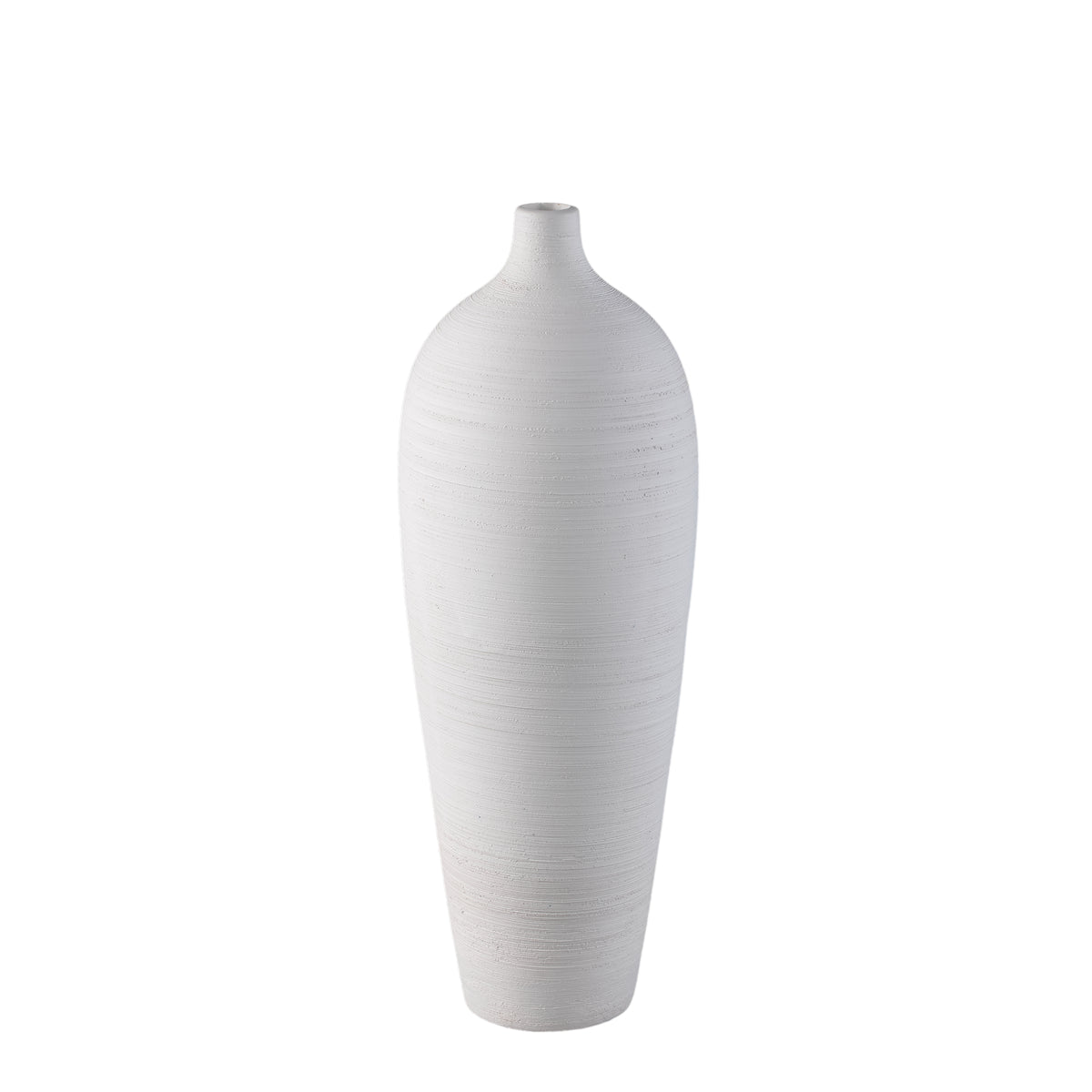 Flaskevase Cavinn Keramik Hvid Ø18cm x H49cm PTMD