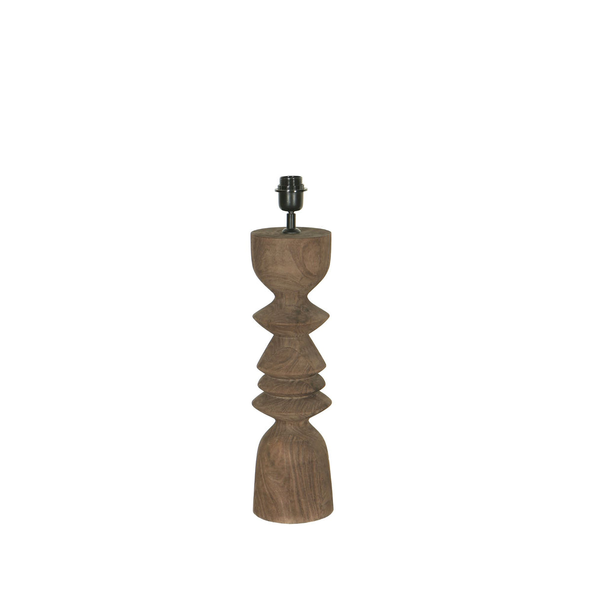 Bordlampe Elaine Brun Mangotræ Rund fod PTMD