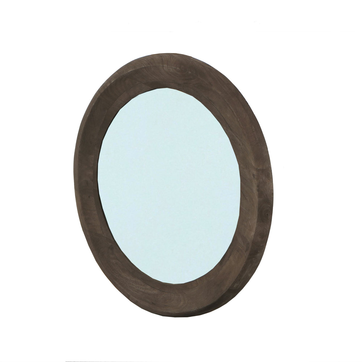 Noam Brown rundt spejl i mangotræ S dia. 70 cm x 5 cm PTMD