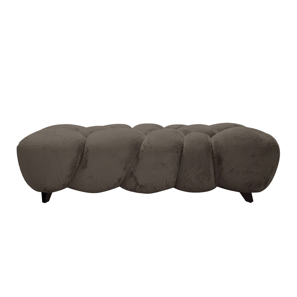 Nubibus bænk mørk taupe 160,0 x 60,0 x 41,0 cm PTMD