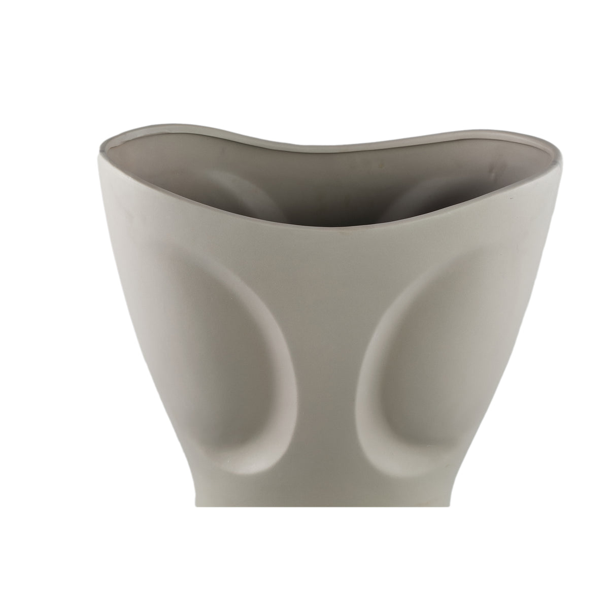 Dayna grå oval keramisk vase Large PTMD