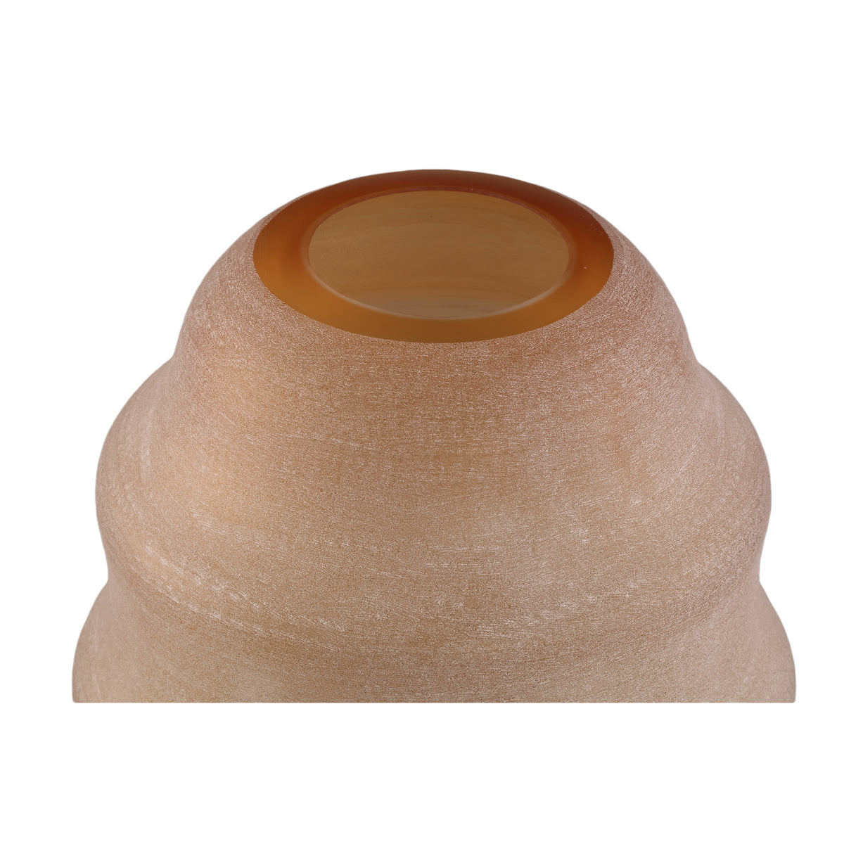 Elladie Amber Rund Glas Lagdelt Vase Høj PTMD