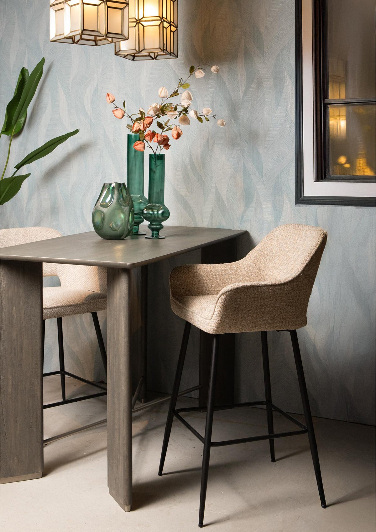 Barstol Fal Low Opulence beige sæt med 2 stk. PTMD