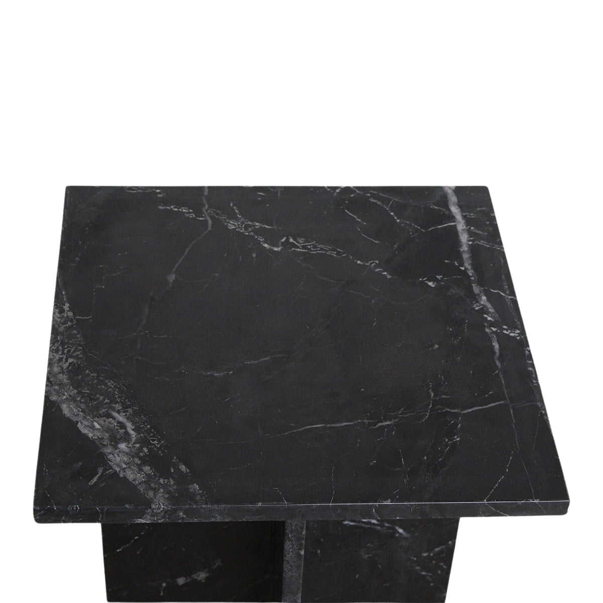 Sidebord Shanghai, sort marmor, Raw Materials