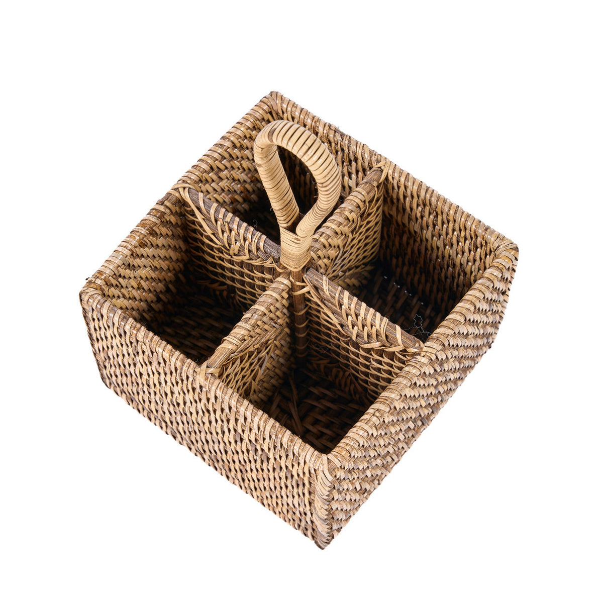 Bestikholderen i rattan nr. 4, naturlig brun, Bazar Bizar