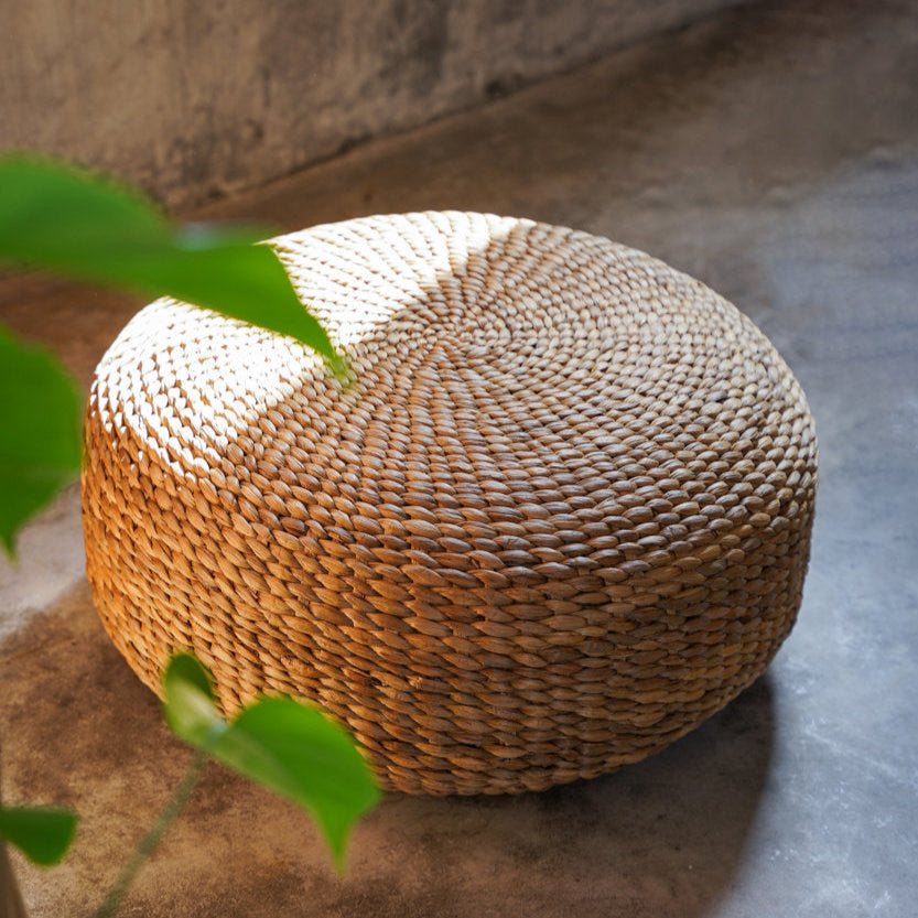 De Hyacint Poef - Naturel - M Bazar Bizar