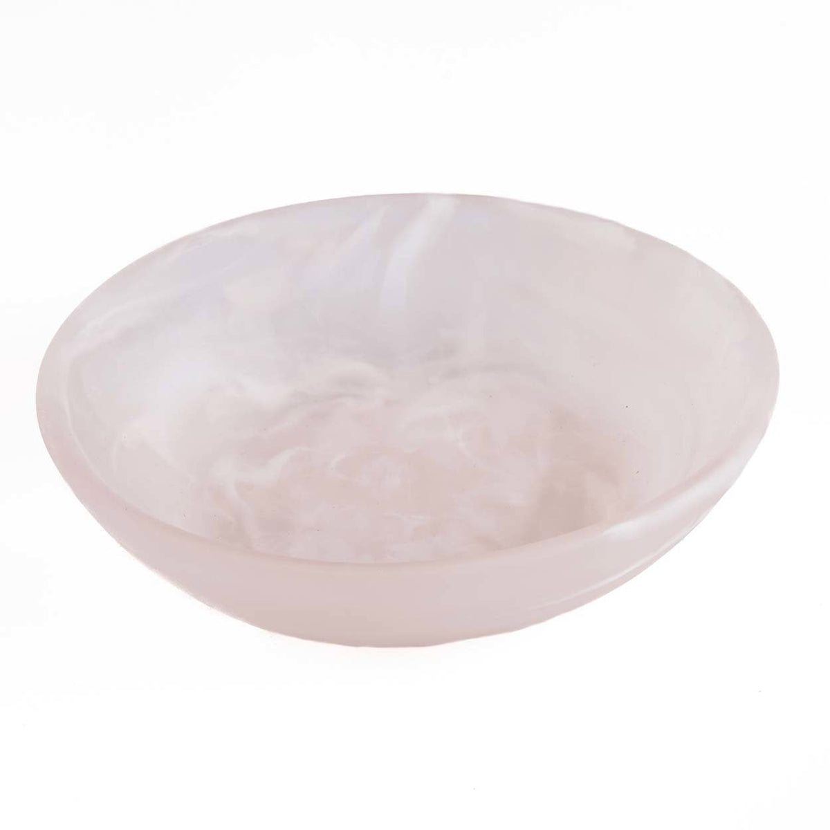 Resin Organic Skål Lyserød Hvid Medium Bazar Bizar