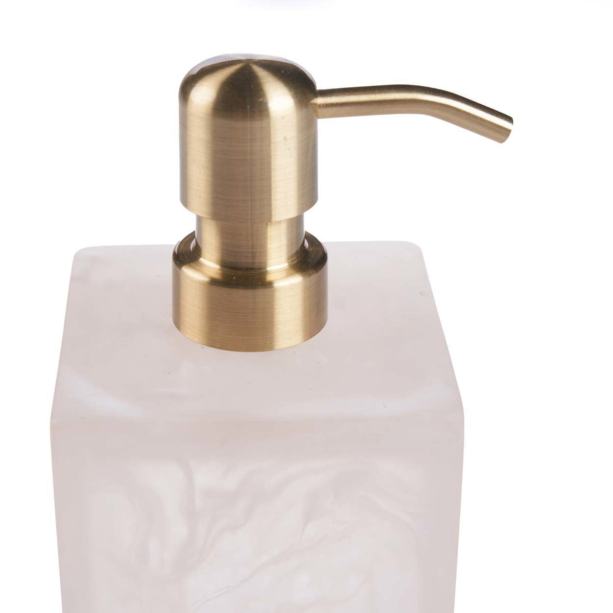 Resin-sæbedispenser – lyserød, hvid | Bazar Bizar