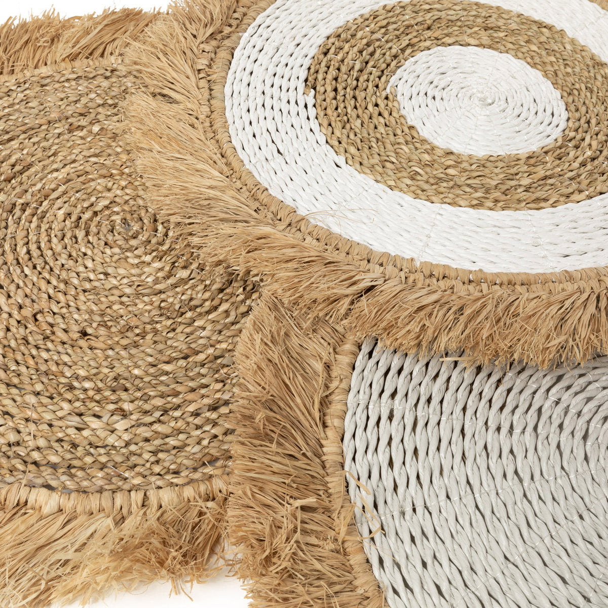 Pladsmåtten i søgræs og raffia - Naturel Bazar Bizar