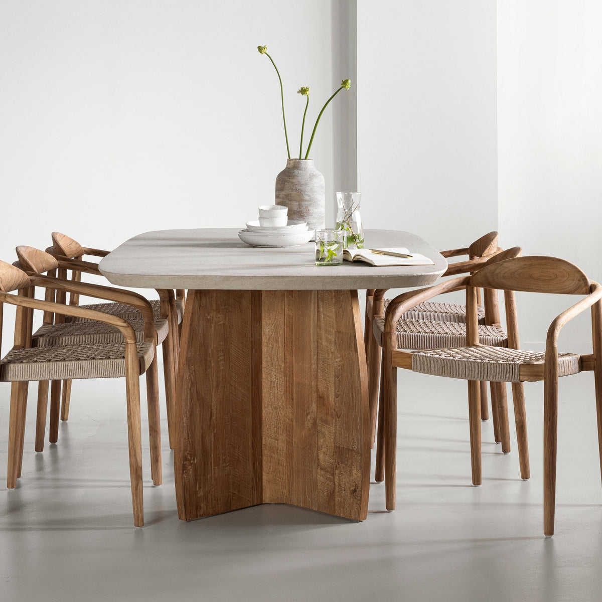 DTP Home Spisebord Nova Travertin 220 cm