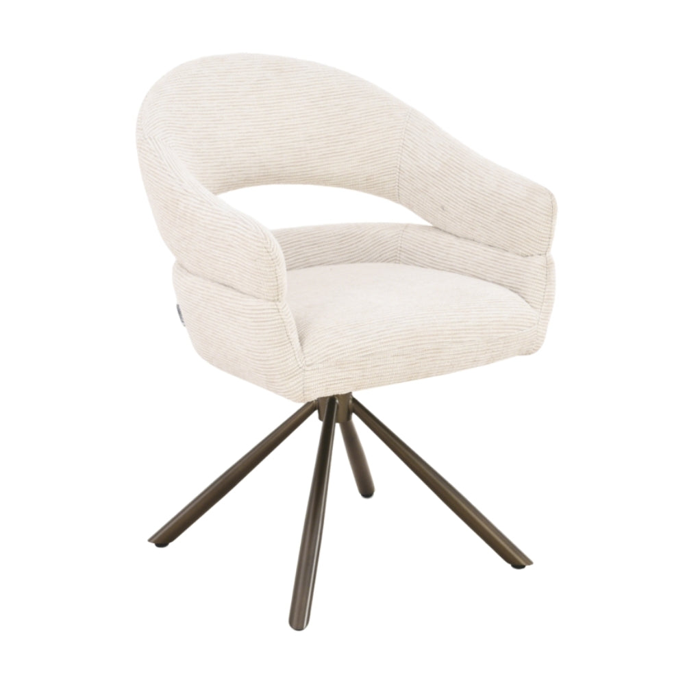 MUST Living Drejelig spisebordsstol Clooney Naturel