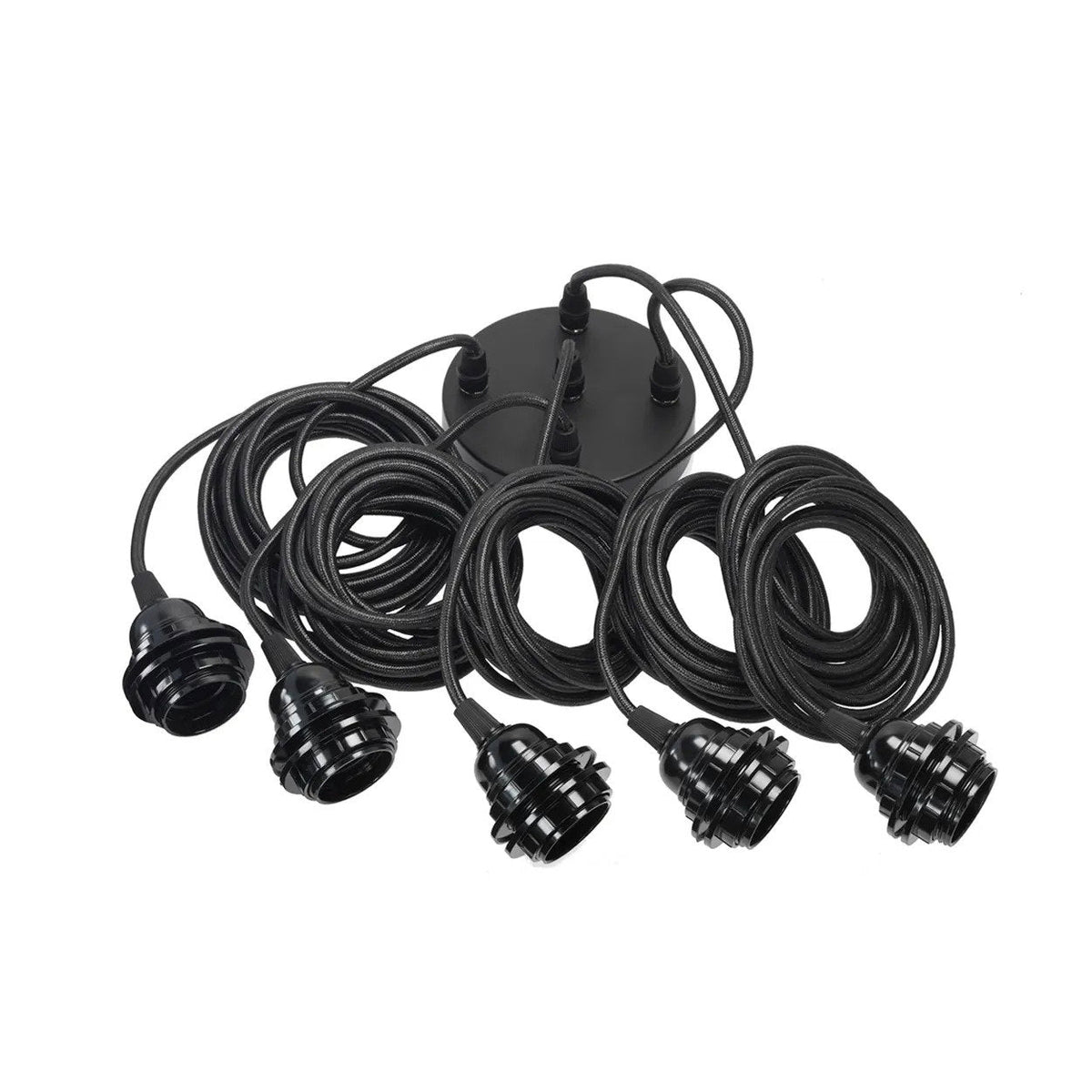 Loftlampe med 5 fatninger Sort Bazar Bizar