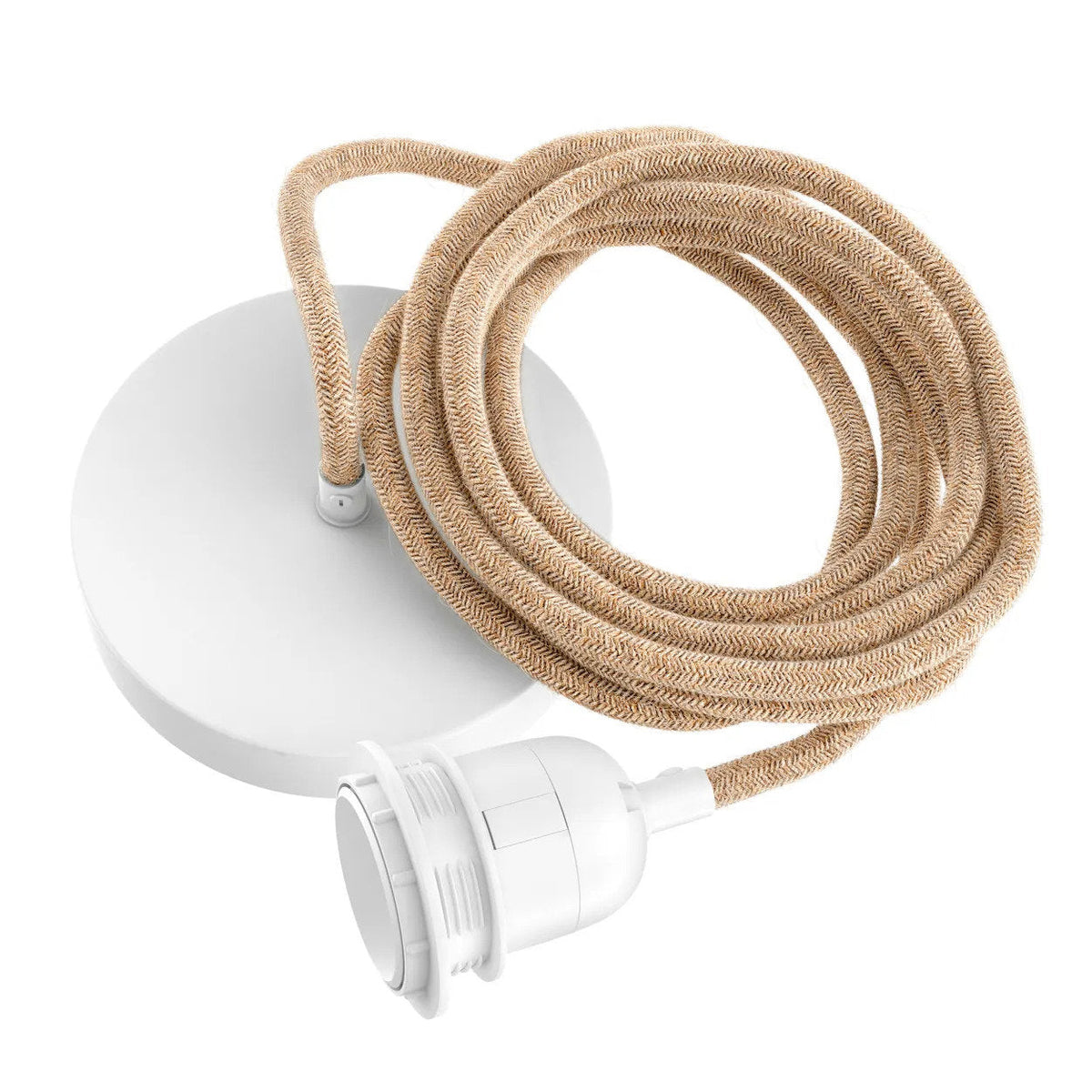 Loftlampe med 1 fatning Naturhvid