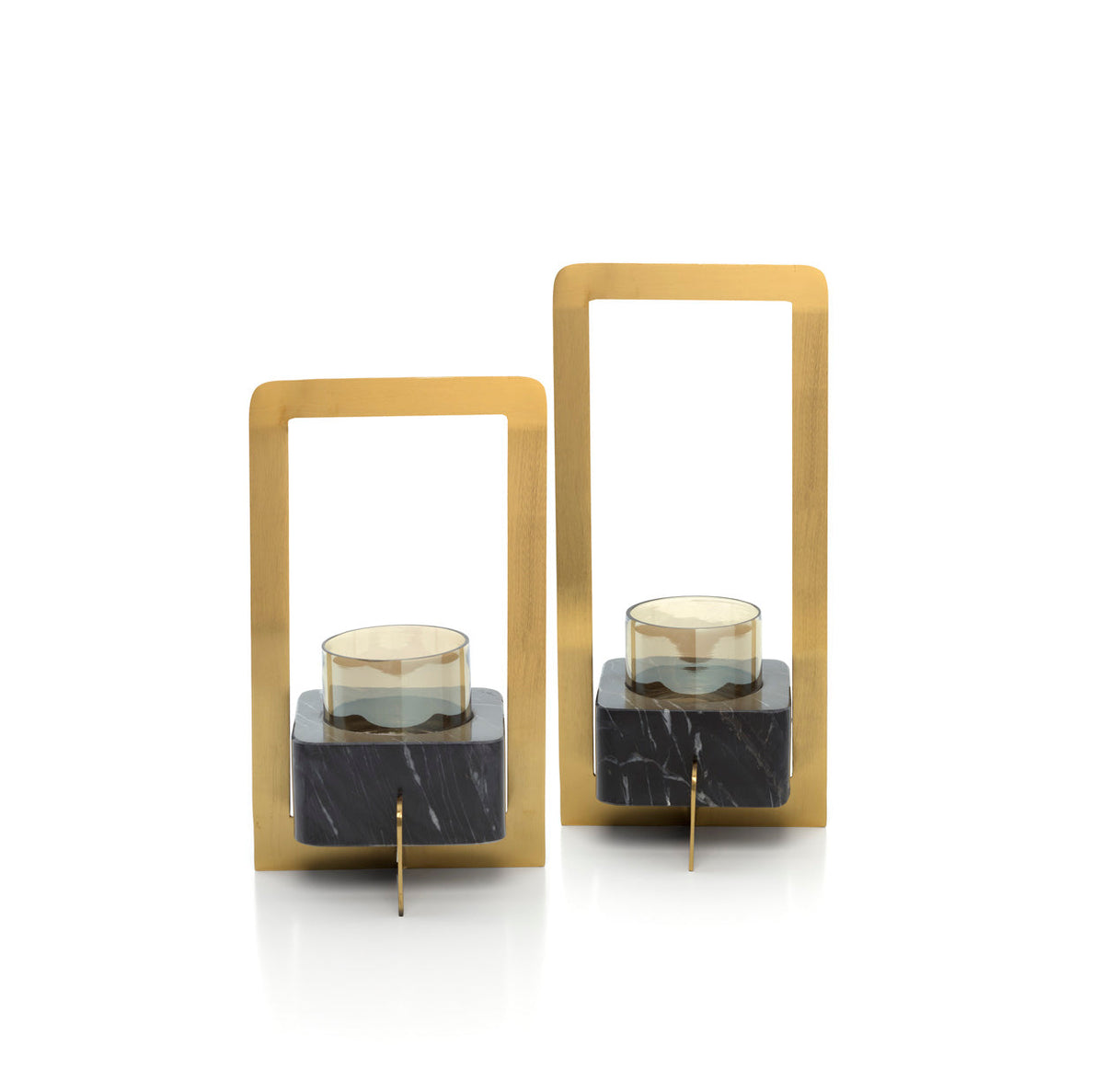 De Marbre d’Or lysestage i guld og sort, medium, Bazar Bizar