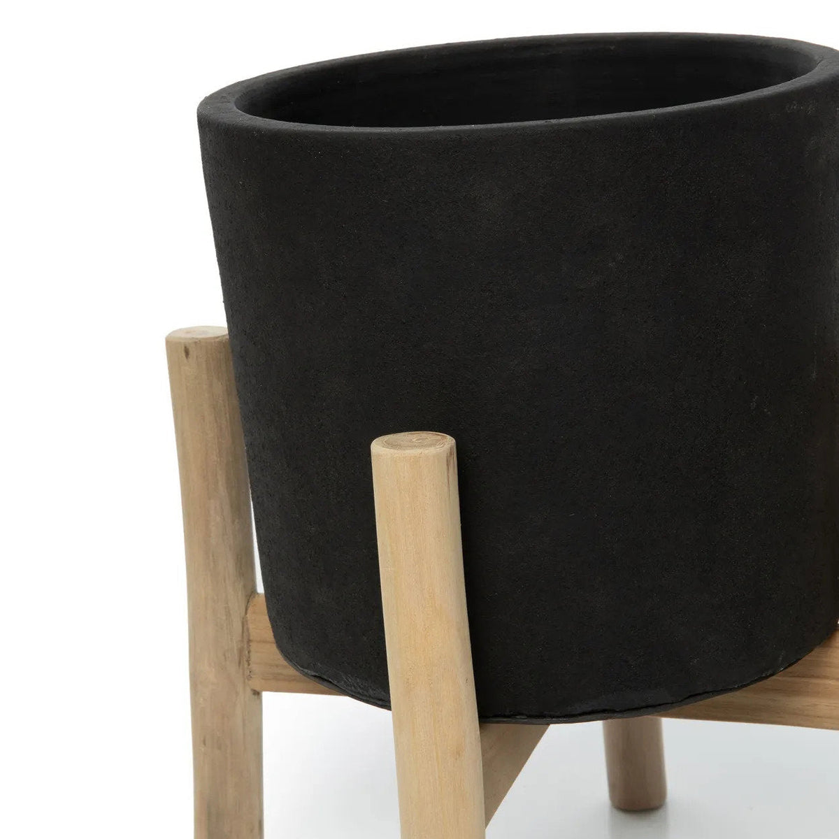 Charcoal Høj Plantekasse Sort Small Bazar Bizar