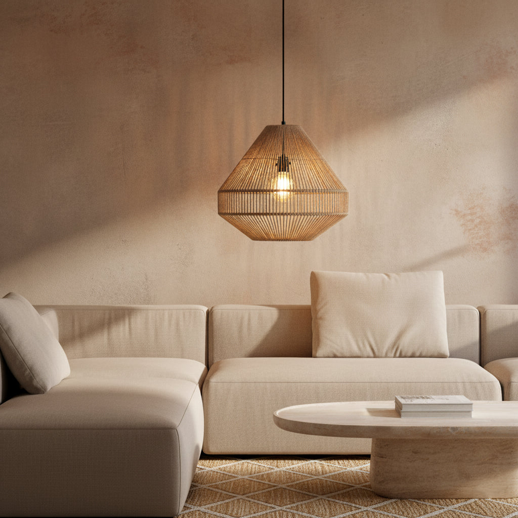 Linea pendel Diamond naturfarvet Ø44x42 cm Raw Materials