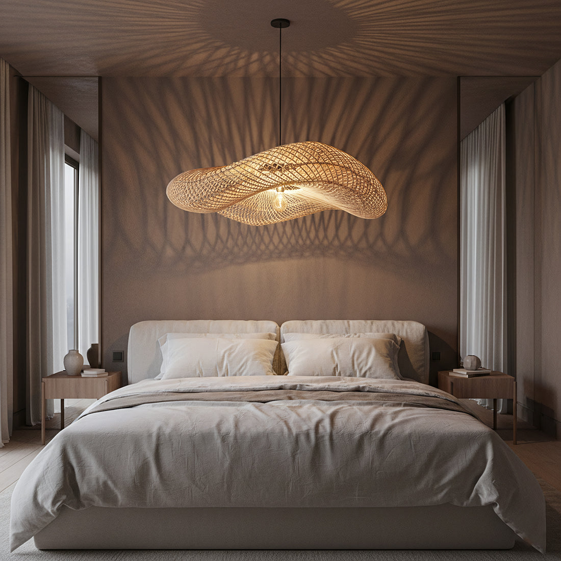 Pendellampe Wave Natural XL Raw Materials