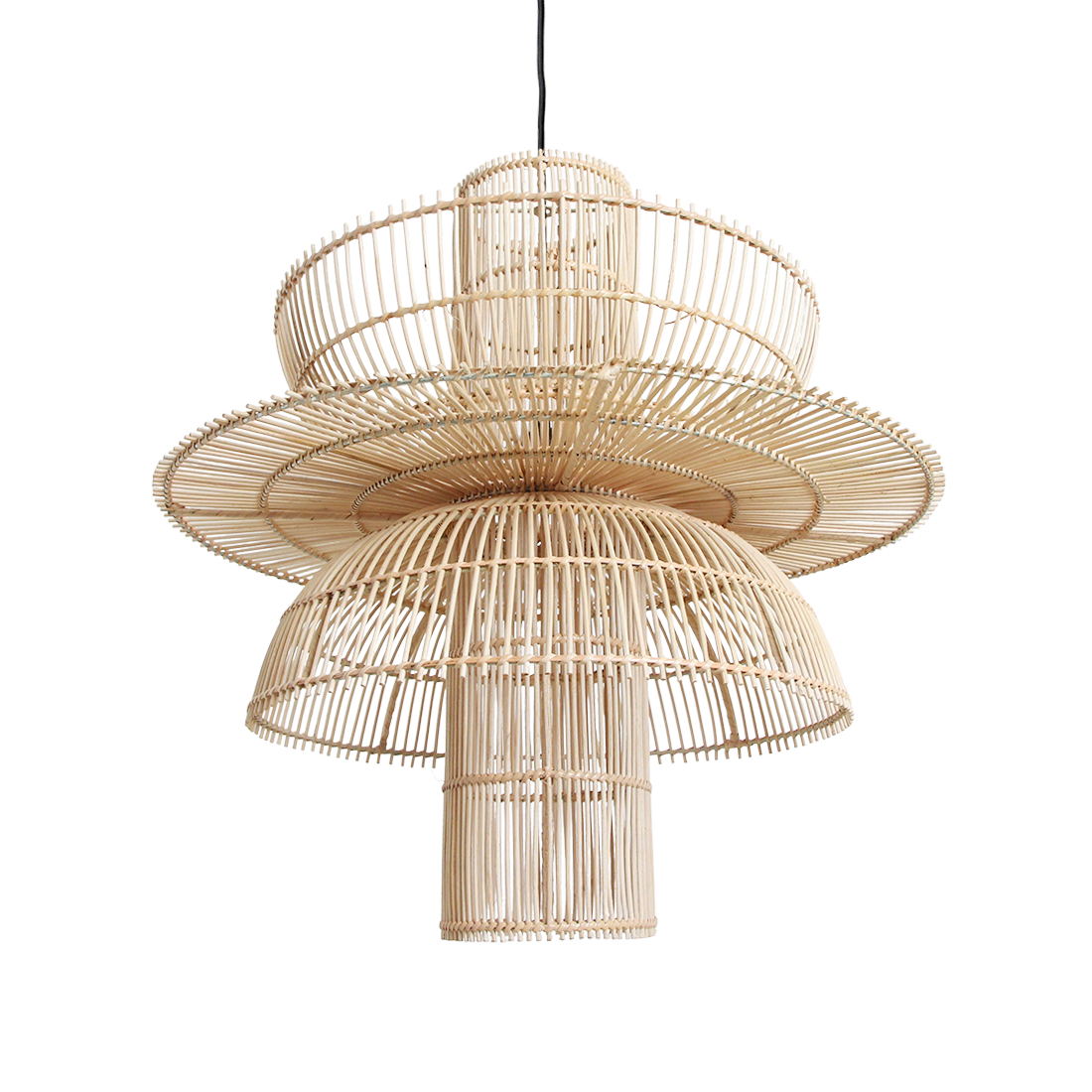 Saturn pendellampe Ø65 cm råmaterialer