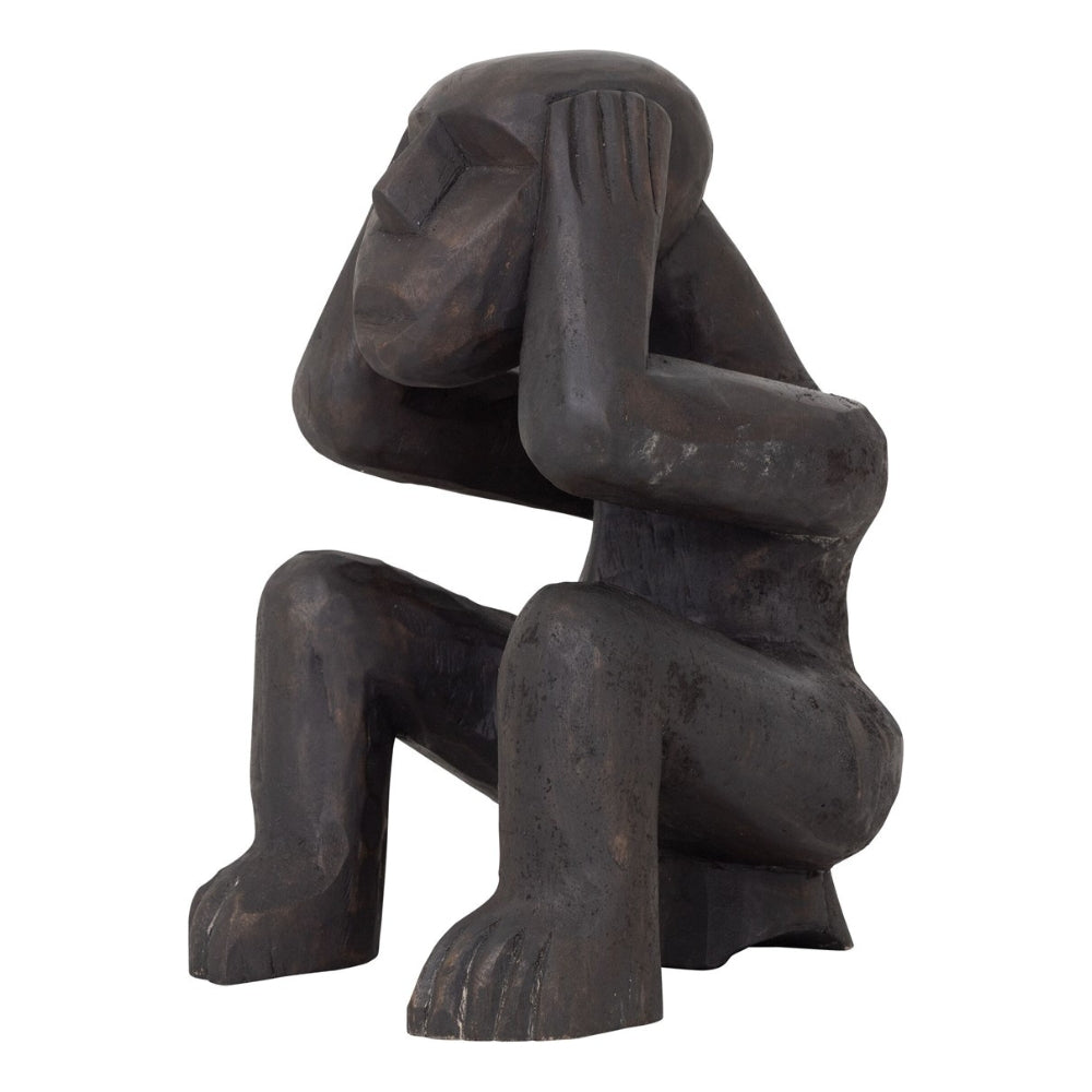MUST Living Skulptur Monkey Hear Nothing