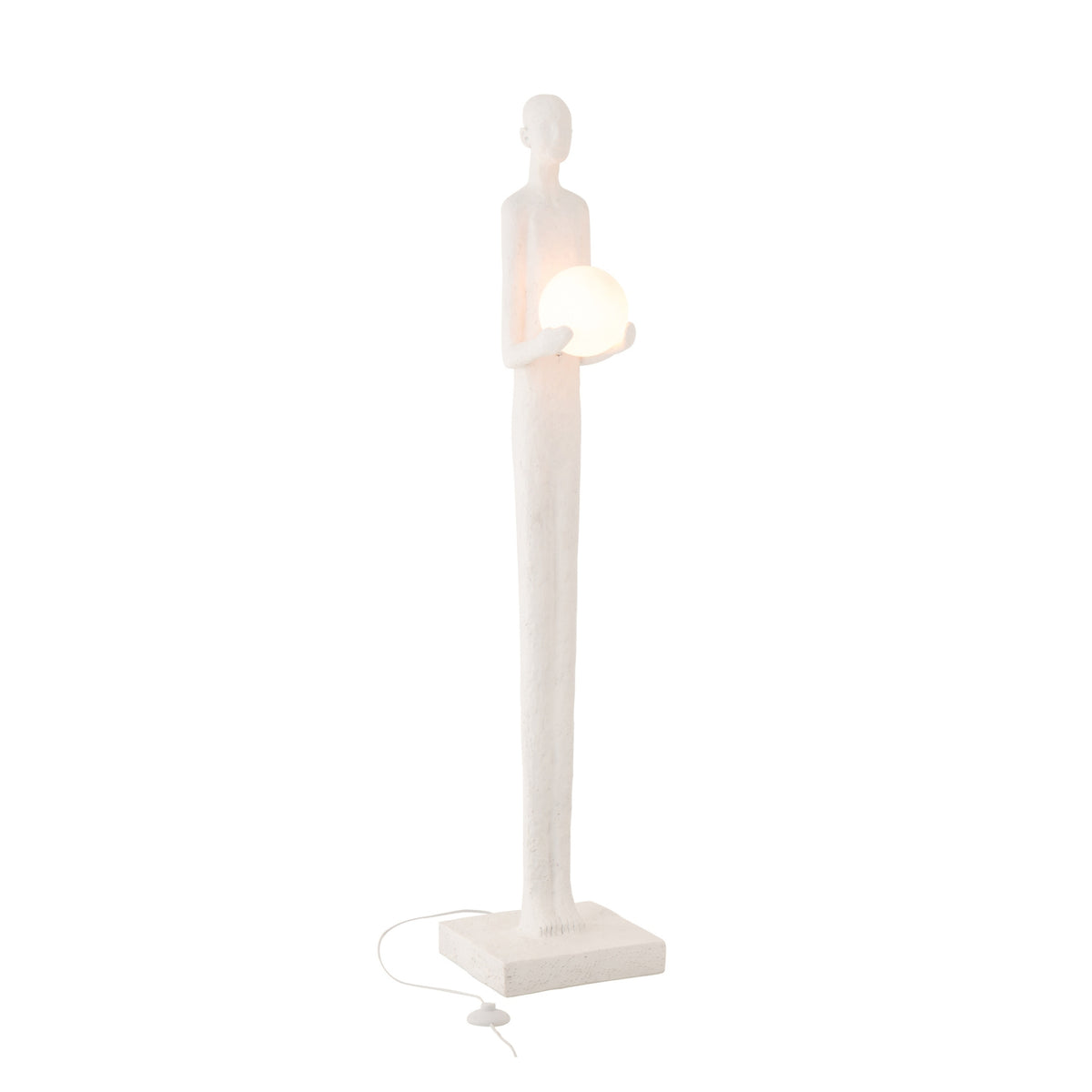 Staanlamp Persoon Polyresin Wit J-Line