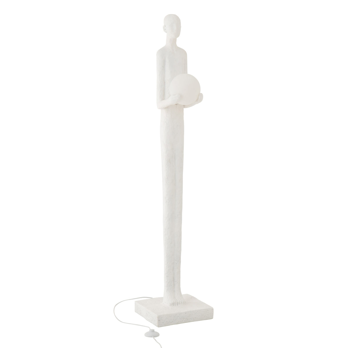 Staanlamp Persoon Polyresin Wit J-Line
