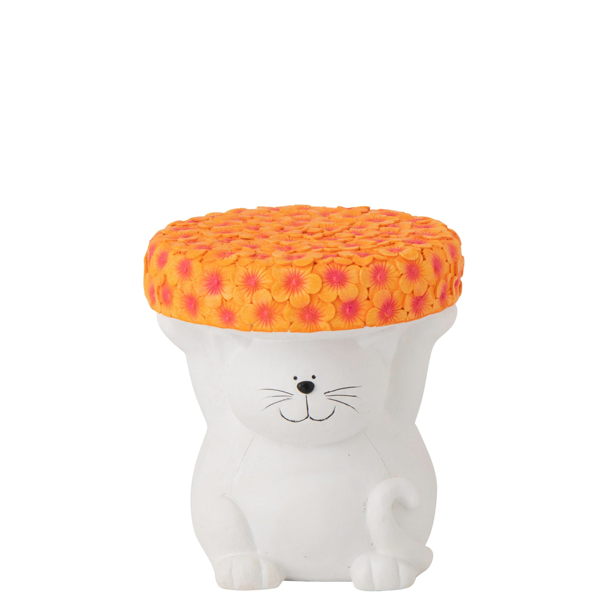 Sidebord Kat magnesium hvid/orange J-Line
