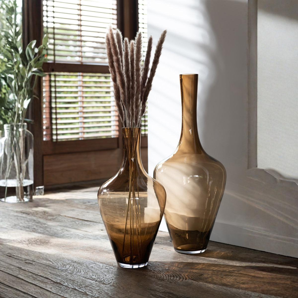Vase Joni glas ravfarvet large J-Line
