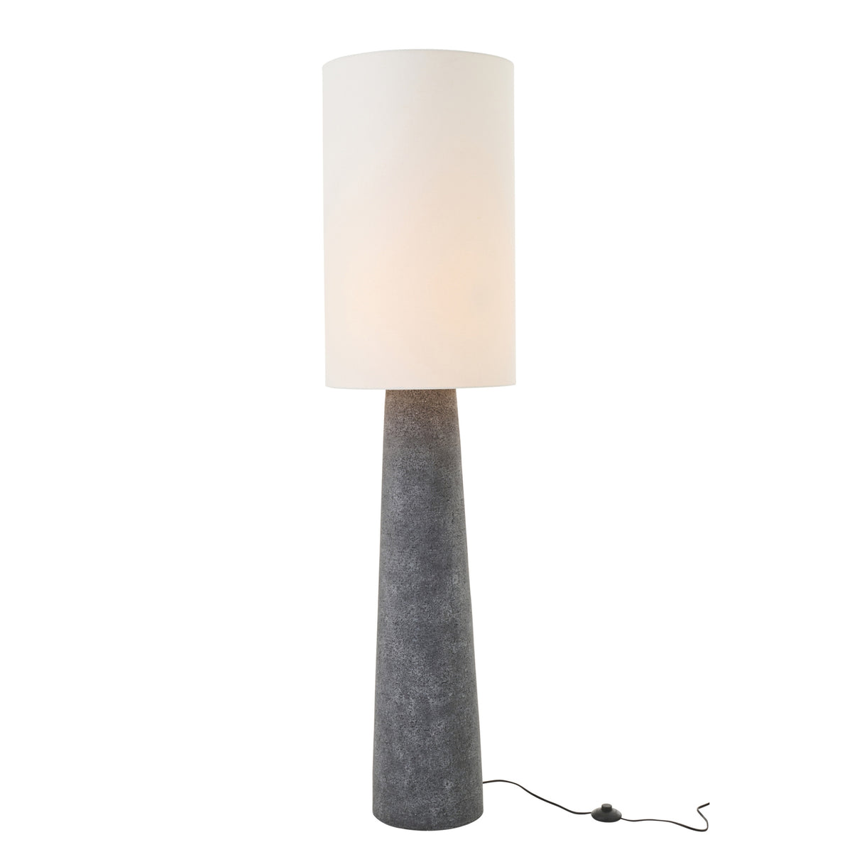 Staanlamp Ava Glasvezel Zwart/Wit Large J-Line