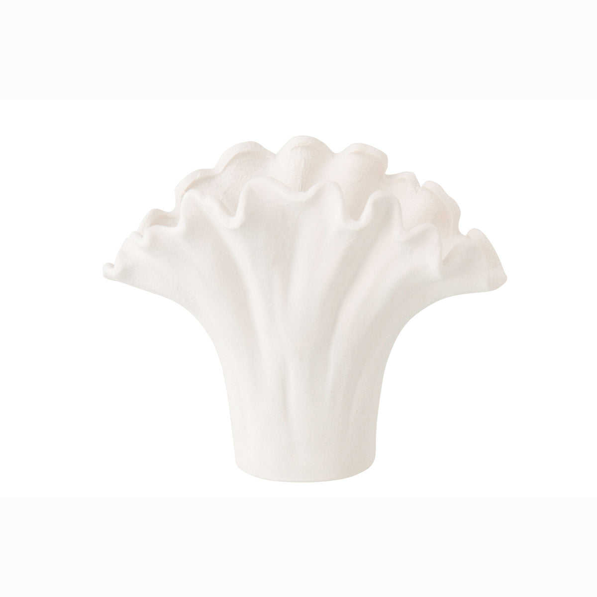 Vase blomst porcelæn hvid stor J-Line