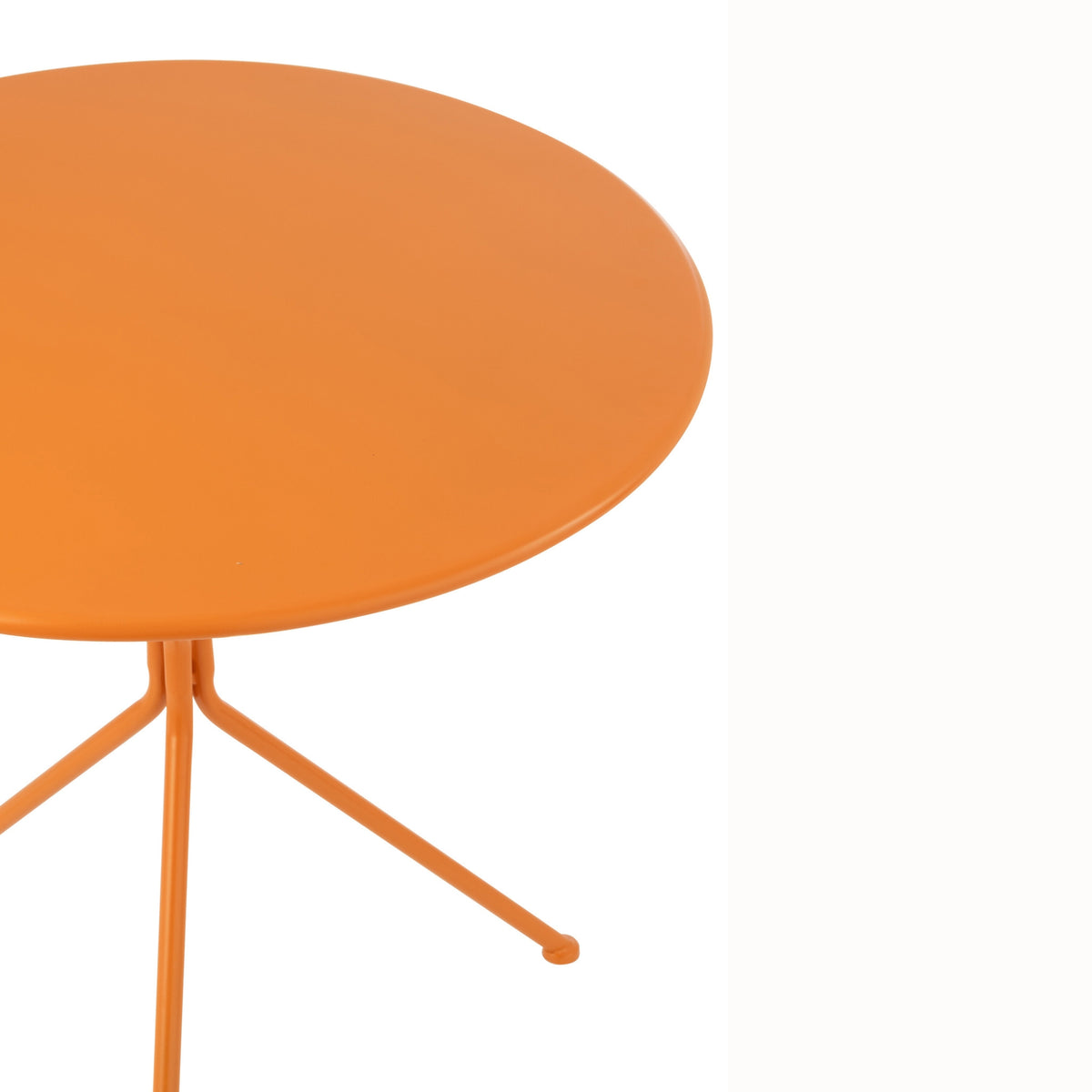 Havebord Tripod rund metal orange large J-Line